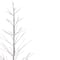 6ft. Pre-Lit White Birch Twig Artificial Tree, Pure White LED Lights